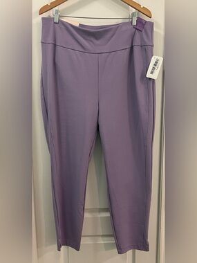 NWT Dear Scarlett It's Magic lavender skinny pants. Womens plus 3X. High Rise